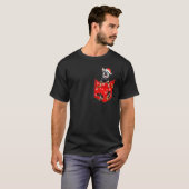Australian Cattle Christmas Pocket for Cattle T-shirt (Voorkant volledig)