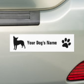 Australian Cattle Dog オアトラース,gesignaleerd Bumpersticker (Op auto)
