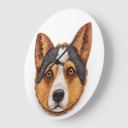 Australian Cattle Dog 3D geïnspireerd Grote Klok (Hoek)