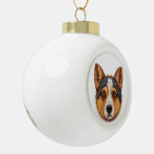 Australian Cattle Dog 3D geïnspireerd Keramische Bal Ornament (Links)
