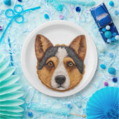 Australian Cattle Dog 3D geïnspireerd Papieren Bordje (Feest)