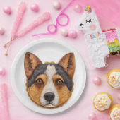 Australian Cattle Dog 3D geïnspireerd Papieren Bordje (Feest)