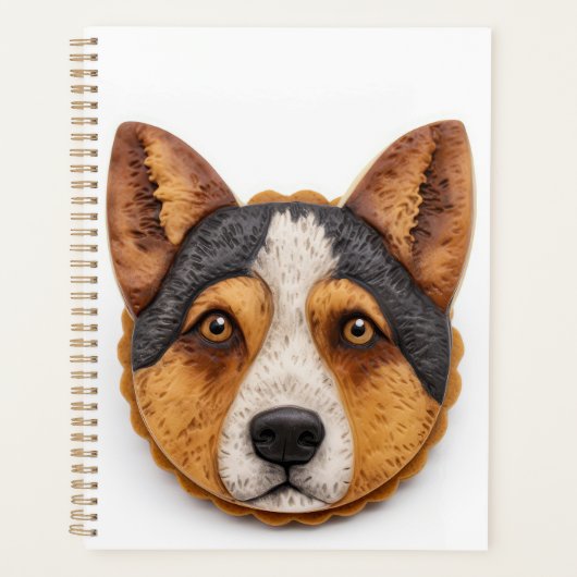 Australian Cattle Dog 3D geïnspireerd Planner (Voorkant)