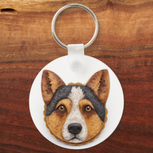 Australian Cattle Dog 3D geïnspireerd Sleutelhanger