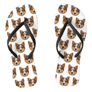 Australian Cattle Dog 3D geïnspireerd Teenslippers