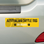 Australian Cattle Dog aan boord Bumpersticker (Op auto)
