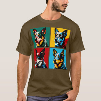 Australian Cattle Dog Art Hondenliefhebber T-shirt