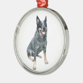 Australian Cattle Dog (B) Metalen Ornament (Links)
