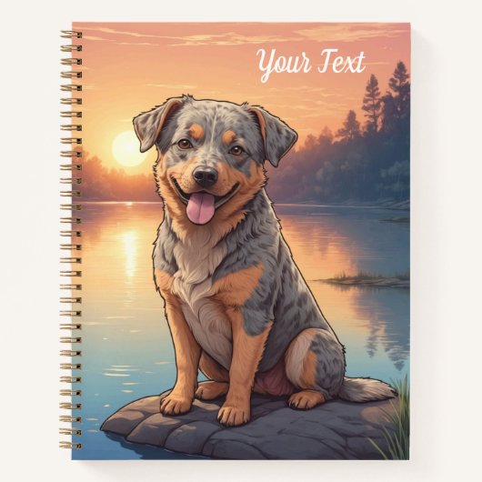 Australian Cattle Dog bij meer Notitieboek (Voorkant)