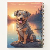 Australian Cattle Dog bij meer Notitieboek (Achterkant)