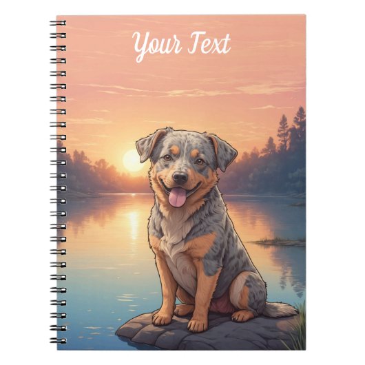 Australian Cattle Dog bij meer Notitieboek (Voorkant)