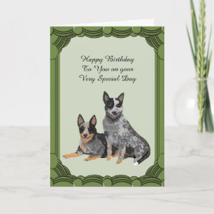 Australian Cattle Dog Birthday-kaarten Kaart