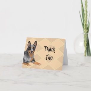 Australian Cattle Dog Blank Bedankt Notecard