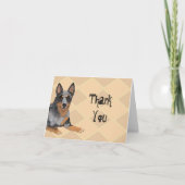 Australian Cattle Dog Blank Bedankt Notecard (Voorkant)