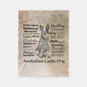 Australian Cattle Dog Blanket Fleece Deken (Voorkant)