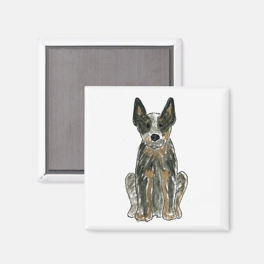 Australian Cattle Dog Blue Heeler Art Magneet