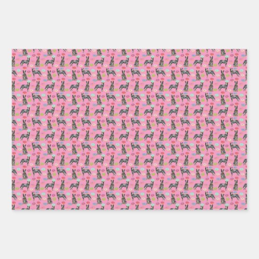 Australian Cattle Dog Blue Heeler Inpakpapier Vel (Voorkant 3)