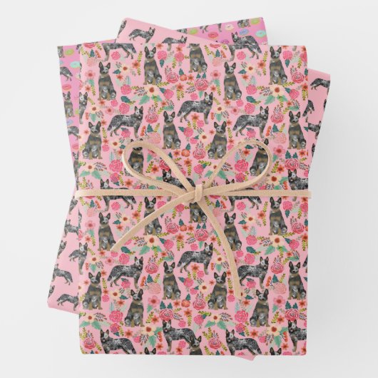 Australian Cattle Dog Blue Heeler Inpakpapier Vel (In situ)