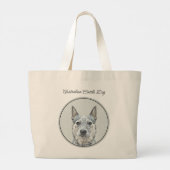 Australian Cattle Dog Blue Heeler Originele honden Grote Tote Bag (Achterkant)