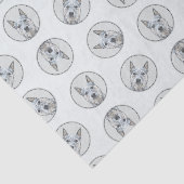 Australian Cattle Dog Blue Heeler Originele honden Tissuepapier (Detail)