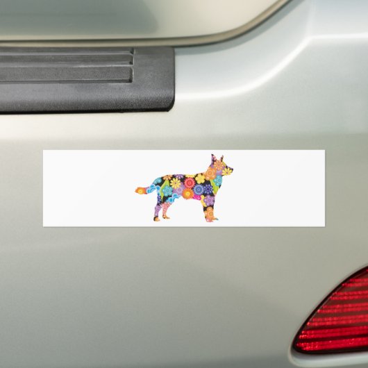 Australian Cattle Dog Bumpersticker (Op auto)