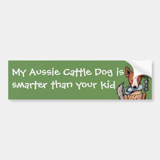 Australian Cattle Dog Bumpersticker (Voorkant)