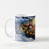 Australian Cattle Dog Christmas Boat Holiday Koffiemok (Links)