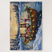 Australian Cattle Dog Christmas Boat Holiday Legpuzzel (Verticaal)