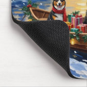 Australian Cattle Dog Christmas Boat Holiday Muismat (Hoek)