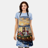 Australian Cattle Dog Christmas Boat Holiday Schort (Gedragen)