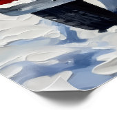 Australian Cattle Dog Christmas Red Truck Holiday Perfect Poster (Hoek)