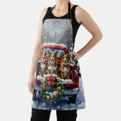 Australian Cattle Dog Christmas Red Truck Holiday Schort (Insitu)