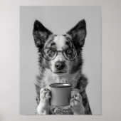 Australian Cattle Dog Coffee Print: Coffee Bar Dec Poster (Voorkant)