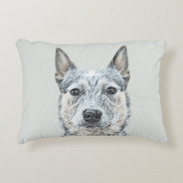 Australian Cattle Dog - Cute Original Dog Art Accent Kussen (Voorkant)