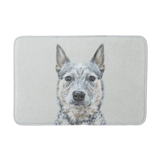 Australian Cattle Dog - Cute Original Dog Art Badmat (Voorkant)
