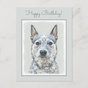 Australian Cattle Dog - Cute Original Dog Art Briefkaart