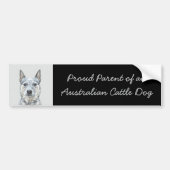 Australian Cattle Dog - Cute Original Dog Art Bumpersticker (Voorkant)