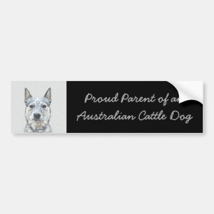 Australian Cattle Dog - Cute Original Dog Art Bumpersticker