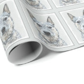 Australian Cattle Dog - Cute Original Dog Art Cadeaupapier (Rol Hoek)