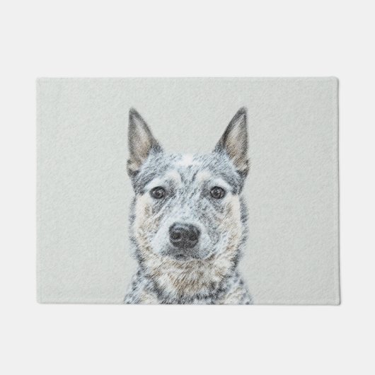 Australian Cattle Dog - Cute Original Dog Art Deurmat (Voorkant)
