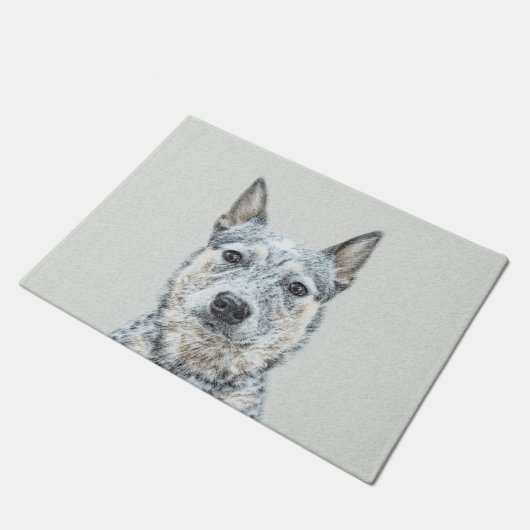 Australian Cattle Dog - Cute Original Dog Art Deurmat (Schuin)