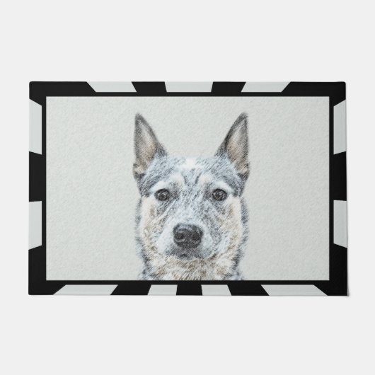 Australian Cattle Dog - Cute Original Dog Art Deurmat (Voorkant)