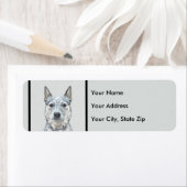 Australian Cattle Dog - Cute Original Dog Art Etiket (Insitu)