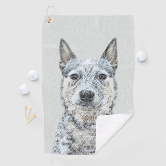 Australian Cattle Dog - Cute Original Dog Art Golfhanddoek