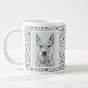 Australian Cattle Dog - Cute Original Dog Art Grote Koffiekop