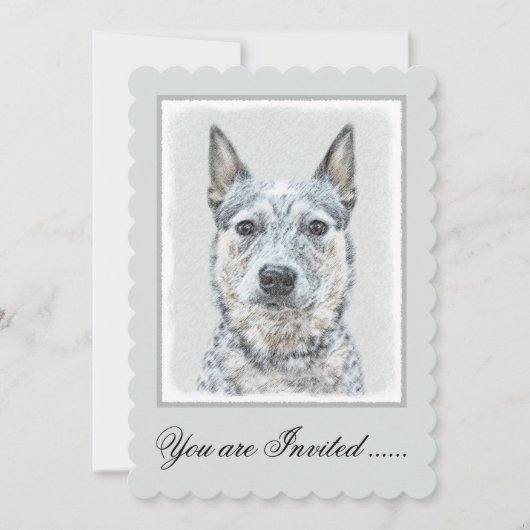 Australian Cattle Dog - Cute Original Dog Art Kaart (Voorkant)