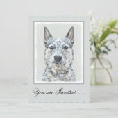 Australian Cattle Dog - Cute Original Dog Art Kaart (Staand voorkant)