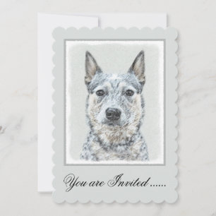 Australian Cattle Dog - Cute Original Dog Art Kaart