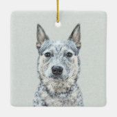 Australian Cattle Dog - Cute Original Dog Art Keramisch Ornament (Achterkant)