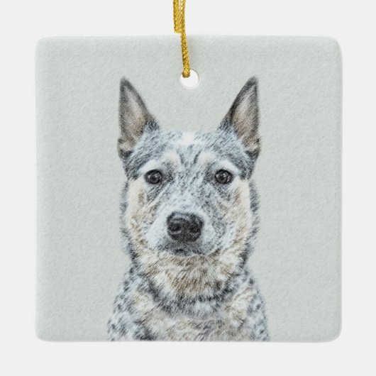 Australian Cattle Dog - Cute Original Dog Art Keramisch Ornament (Voorkant)